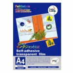 Self-adhesive transparent film